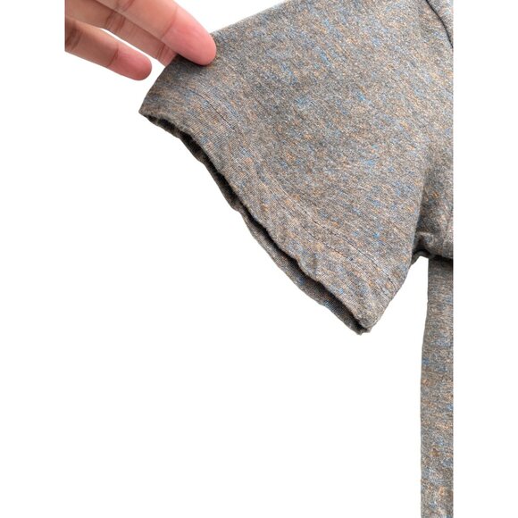 H&M Men's Small S Basic V-Neck T-Shirt Gray Speckled - Picture 5 of 9